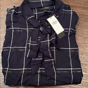 Banana Republic Long Sleeve “Mock-Neck Top”